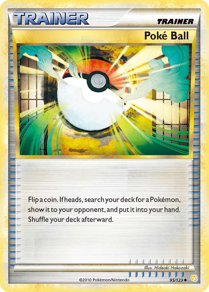 Poké Ball 95/123 Pokémon HeartGold & SoulSilver (2010) English card — catalogue reference