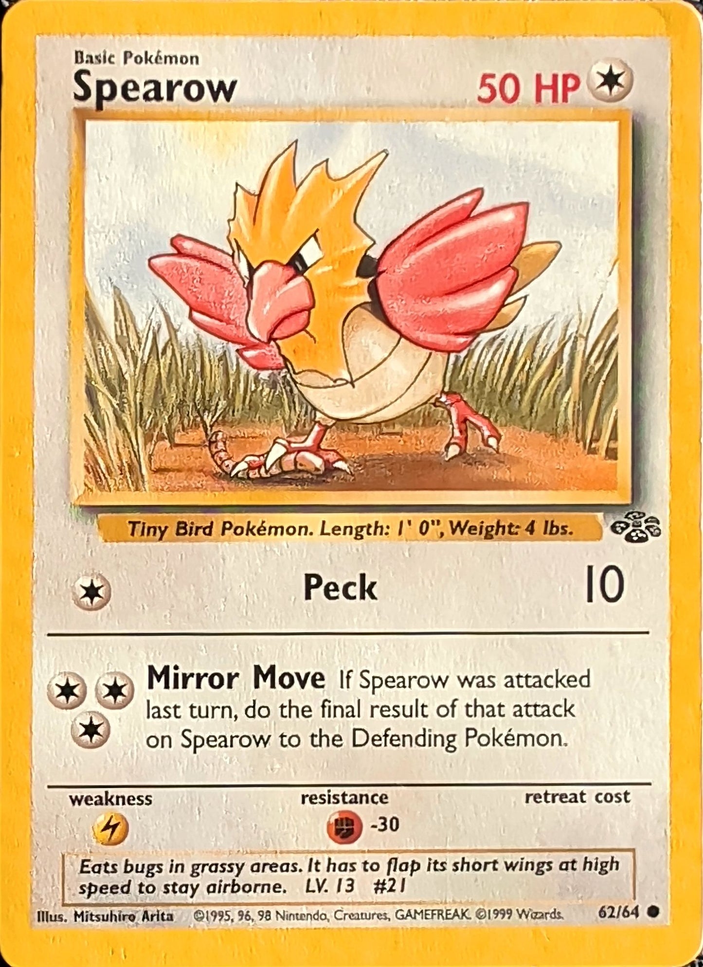 Spearow Common Jungle 62/64 MP