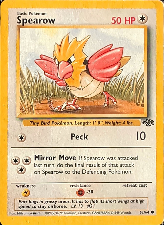 Spearow Common Jungle 62/64 MP