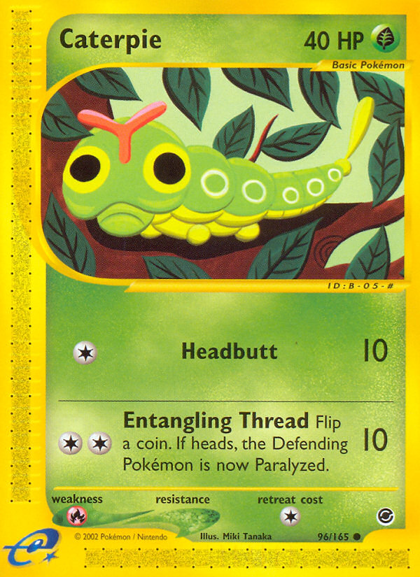 Caterpie 96/165 — Pokémon Expedition Base Set