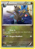 Zweilous 96/124 Pokémon Dragons Exalted (2012) English card — catalogue reference