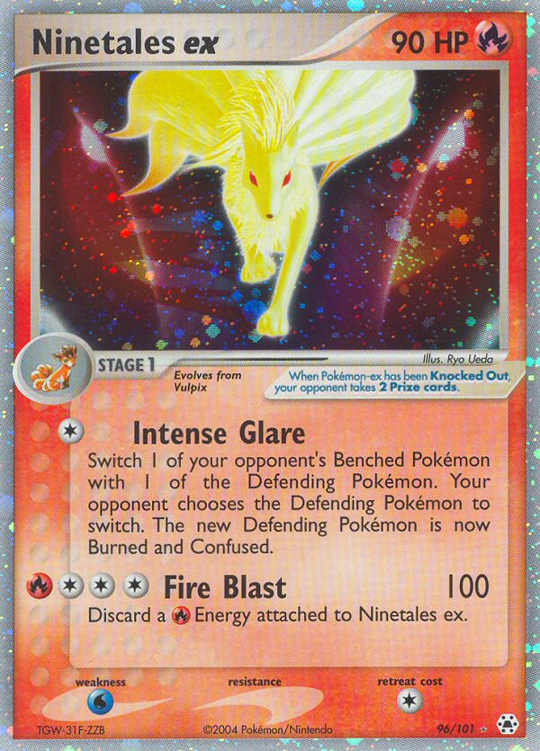 Ninetales ex 96/101 Pokémon EX Hidden Legends 2004