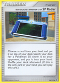 Team Galactic's Invention G-109 SP Radar 96/111 Pokémon Rising Rivals (2009) English card — catalogue reference
