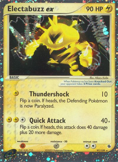 Electabuzz ex 97/109 — Pokémon EX Ruby & Sapphire