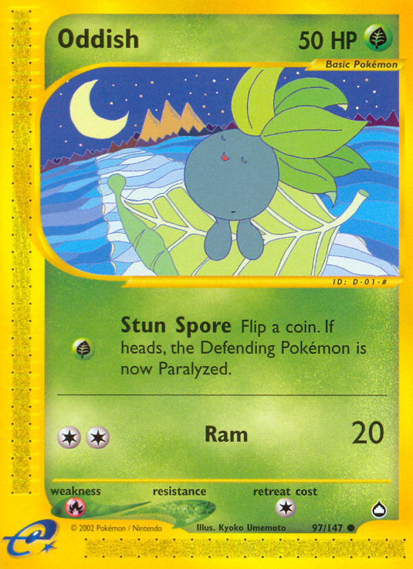 Oddish 97/147 — Pokémon Aquapolis