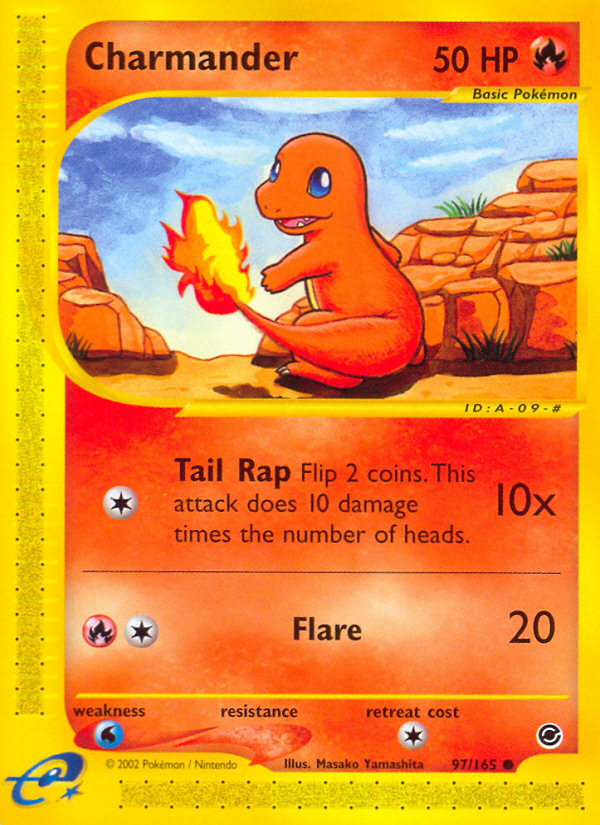 Charmander 97/165 — Pokémon Expedition Base Set