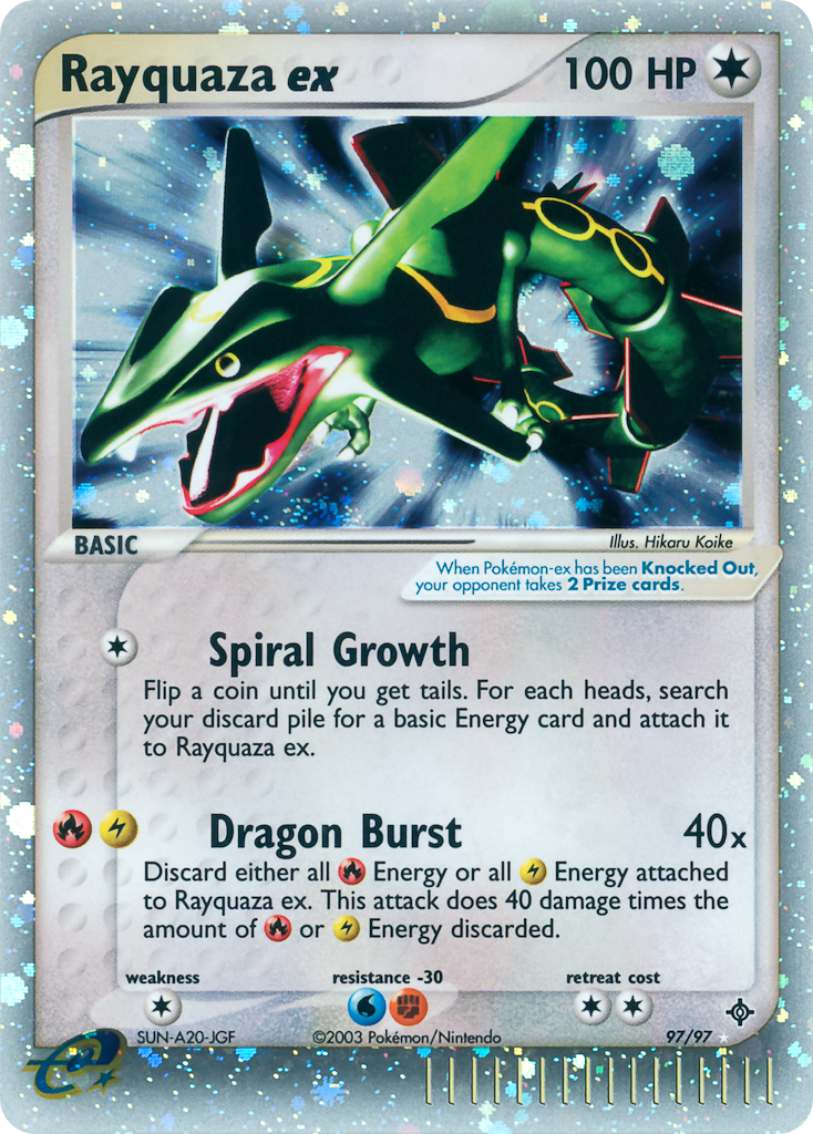 Rayquaza ex 97/97 — Pokémon EX Dragon
