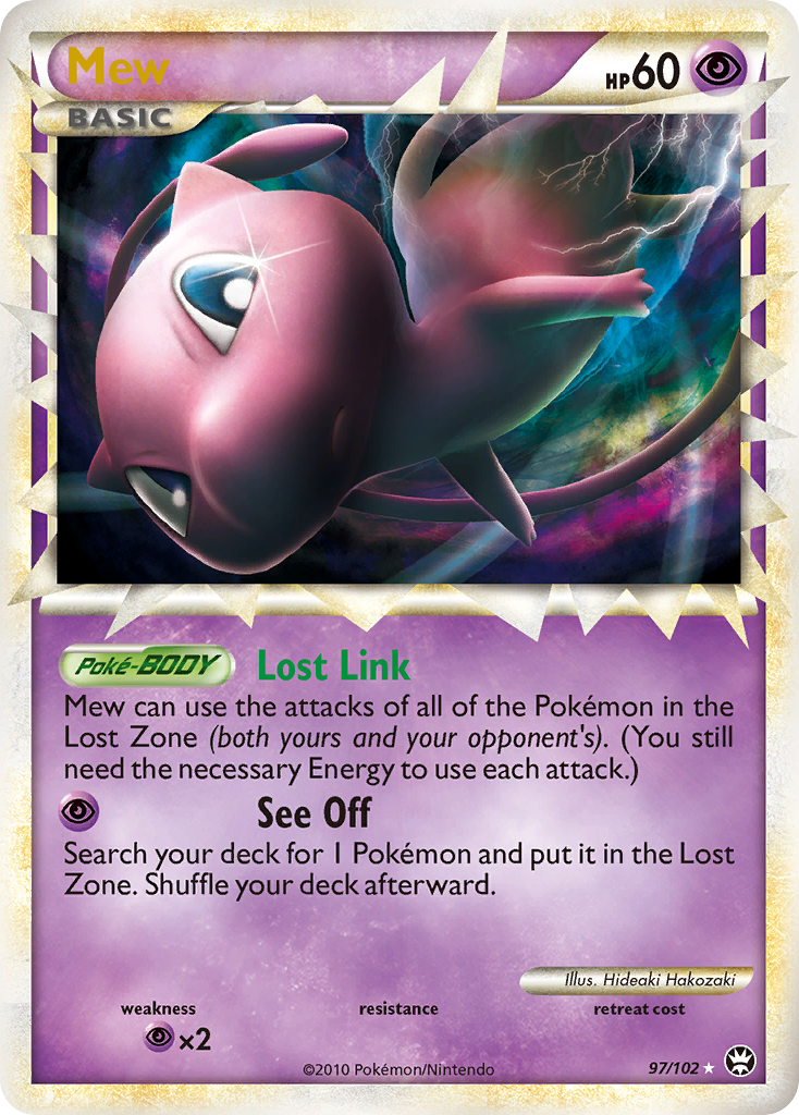 Mew 97/102 Pokémon Triumphant (2010) English card — catalogue reference