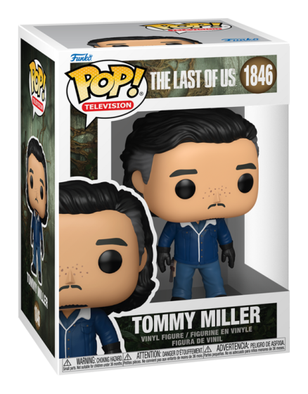 Funko Pop! vinyl figure packaging for 'The Last of Us' with Tommy Miller character