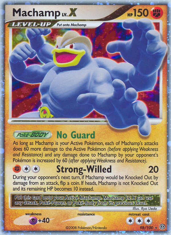 Machamp LV.X 98/100 Pokémon Stormfront (2008) English card — catalogue reference