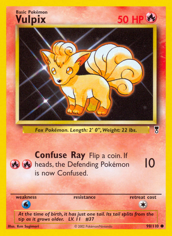 Vulpix 98/110 — Pokémon Legendary Collection