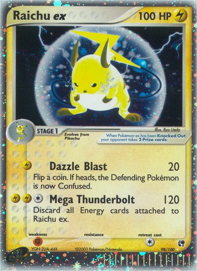 Raichu ex 98/100 — Pokémon EX Sandstorm