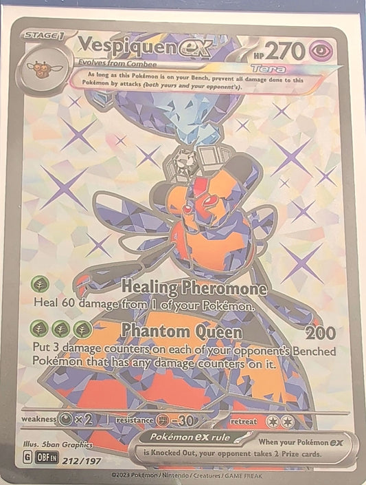 Vespiquen ex - Ultra Rare SV03: Obsidian Flames 212/197 MP