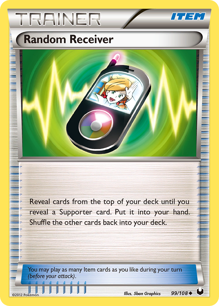 Random Receiver 99/108 Pokémon Dark Explorers (2012) English card — catalogue reference