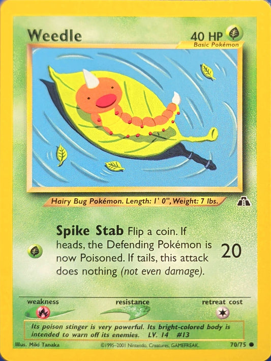Weedle Common Neo Discovery 70/75 MP