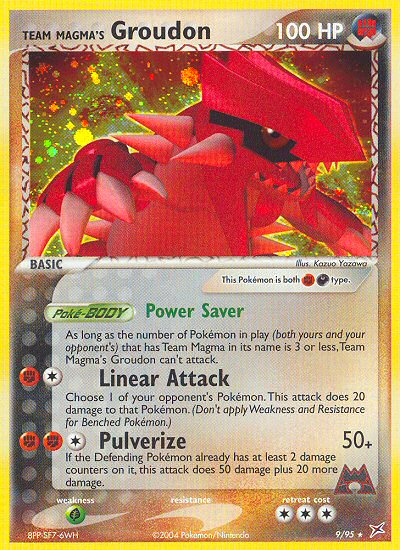Team Magma's Groudon 9/95 — Pokémon EX Team Magma vs Team Aqua