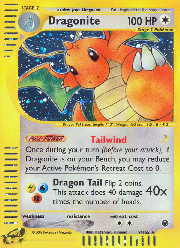 Dragonite 9/165 — Pokémon Expedition Base Set