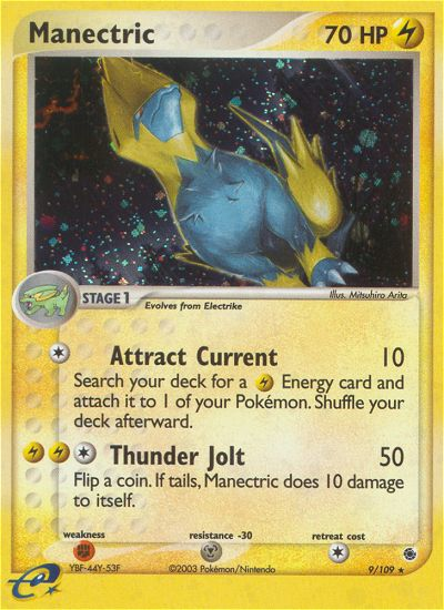 Manectric 9/109 — Pokémon EX Ruby & Sapphire