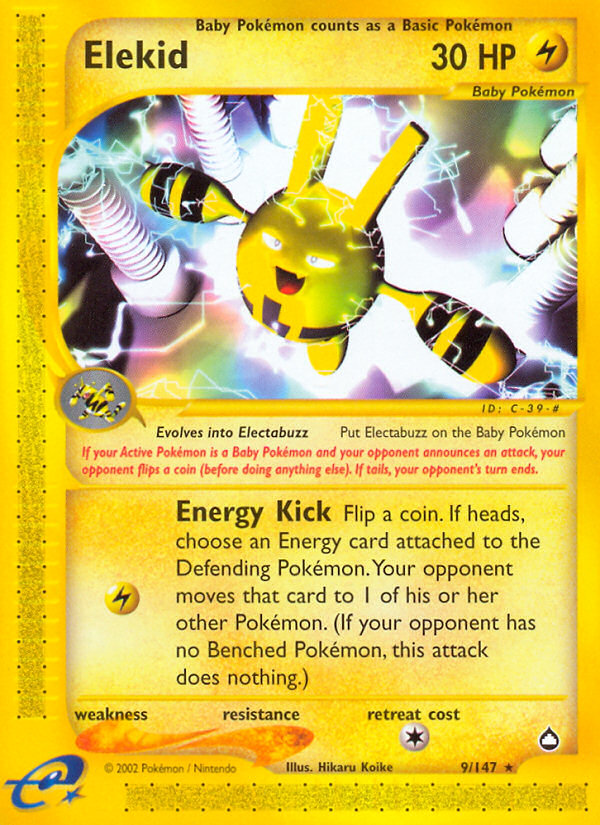 Elekid 9/147 — Pokémon Aquapolis