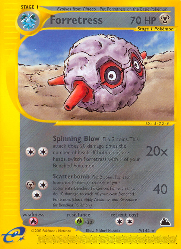 Forretress 9/144 — Pokémon Skyridge