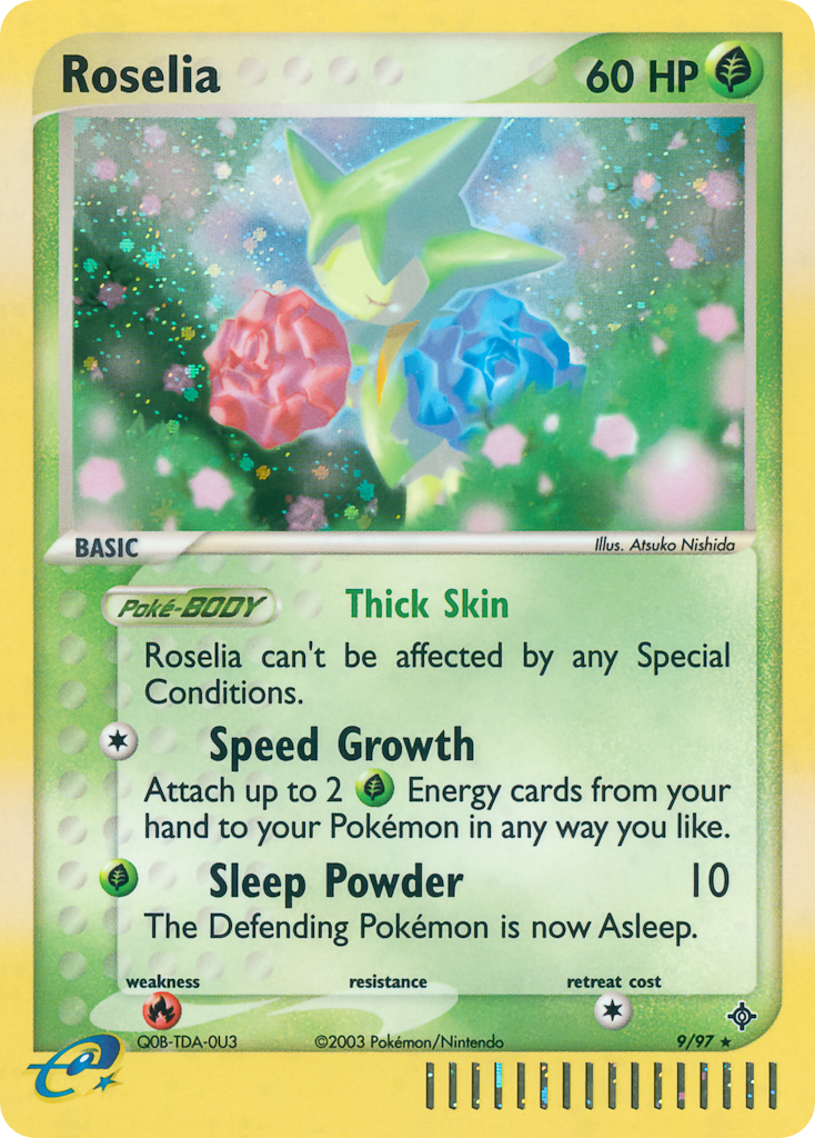 Roselia 9/97 — Pokémon EX Dragon
