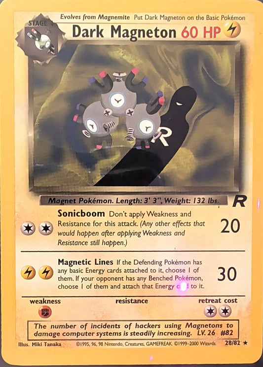 Dark Magneton (28) Rare Team Rocket 28/82 MP