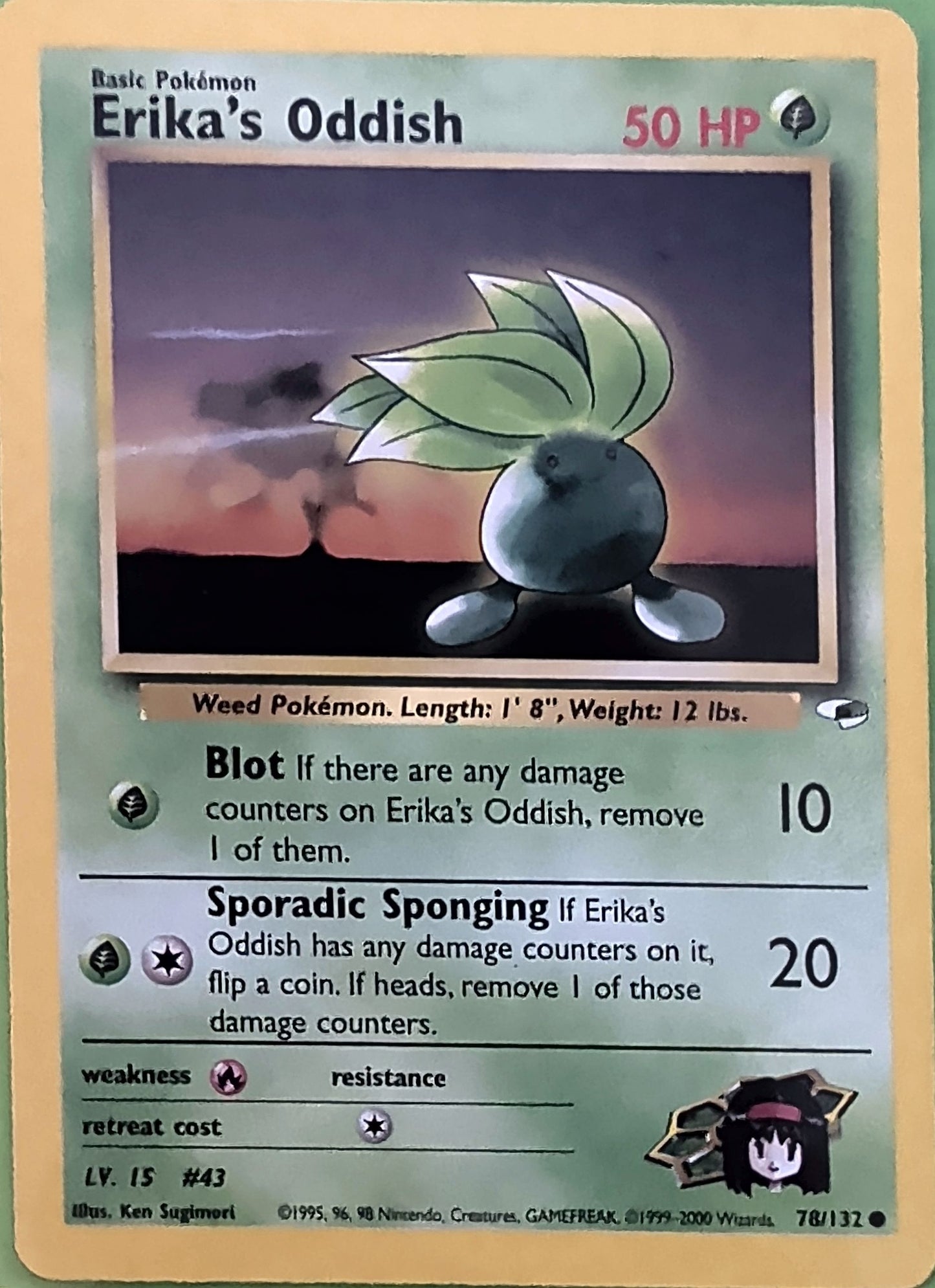 Erika's Oddish (78) Common Gym Heroes 078/132 MP