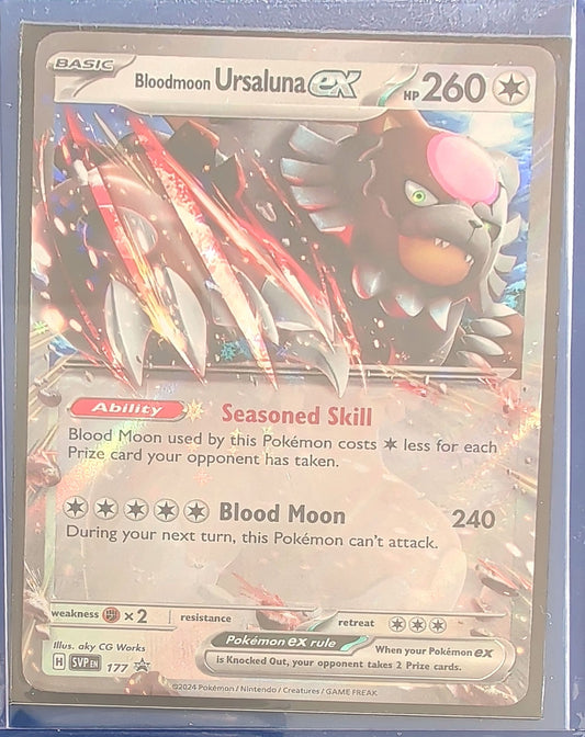 Bloodmoon Ursaluna ex - Promo SV: Scarlet & Violet Promo Cards 177 MP