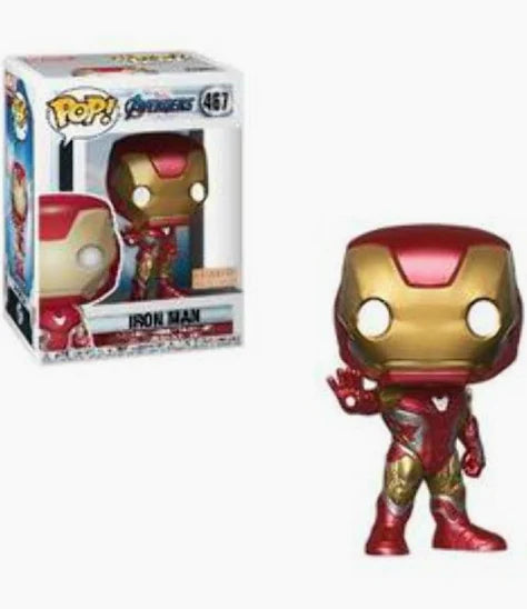 Funko Pop! Iron Man figure with packaging on a white background