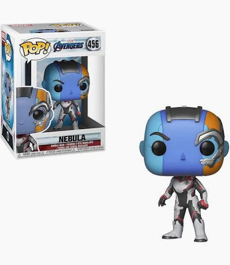Funko Pop! Nebula figure from Avengers with packaging on a white background