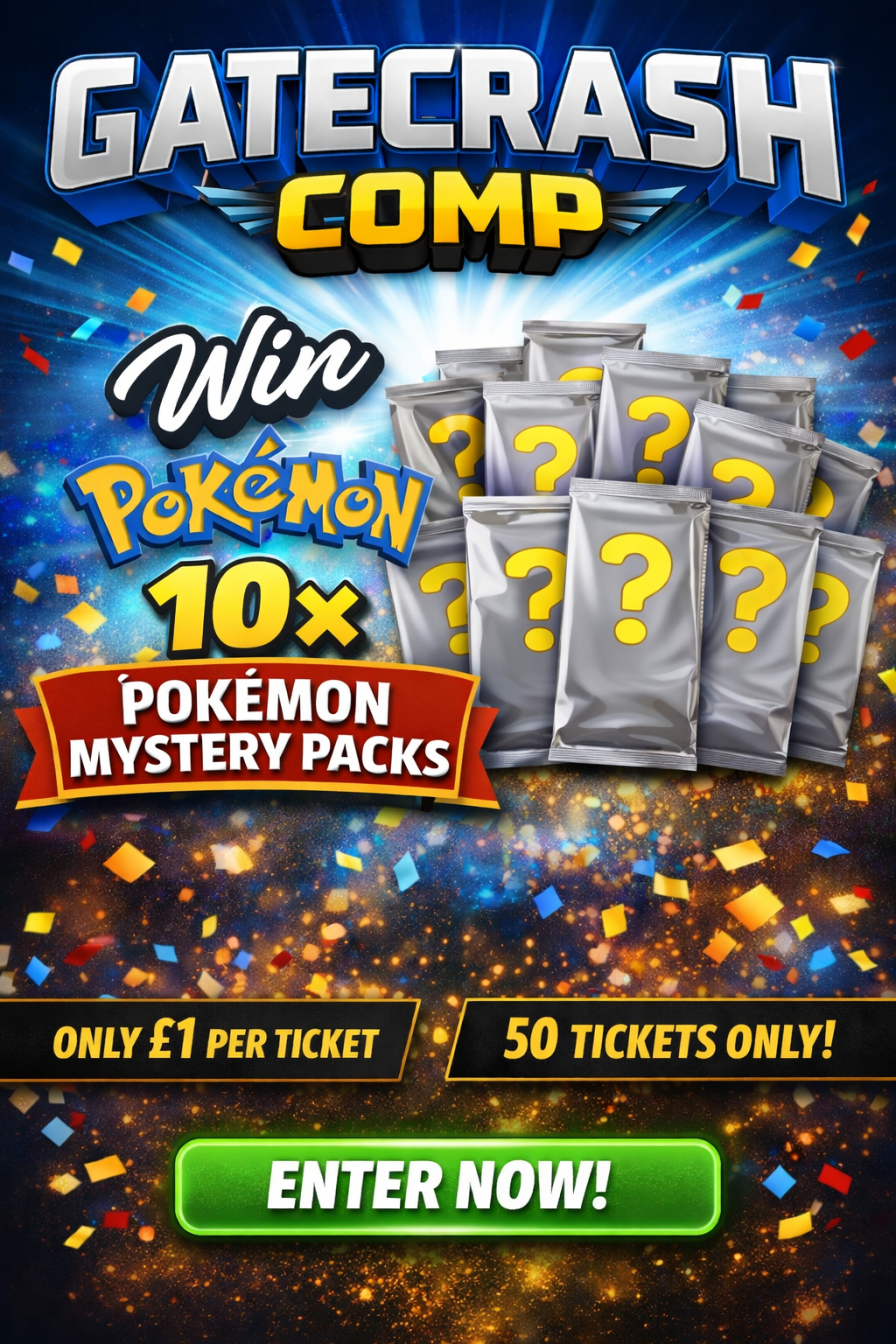 GATECRASH Comp - 10x Pokemon Mystery Packs