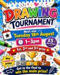 Kids Drawing Tournament 18th August 1-3pm £5 Ticket x1
