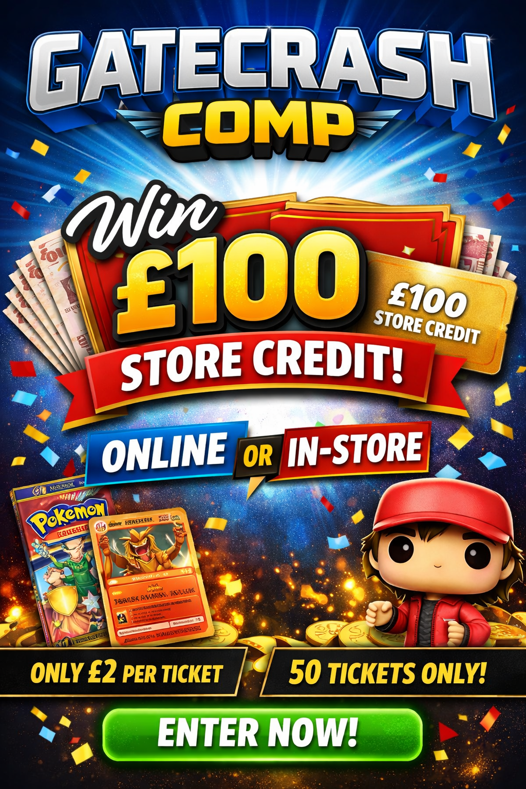 GATECRASH Comp - £100 Store Credit (Online Or Instore)
