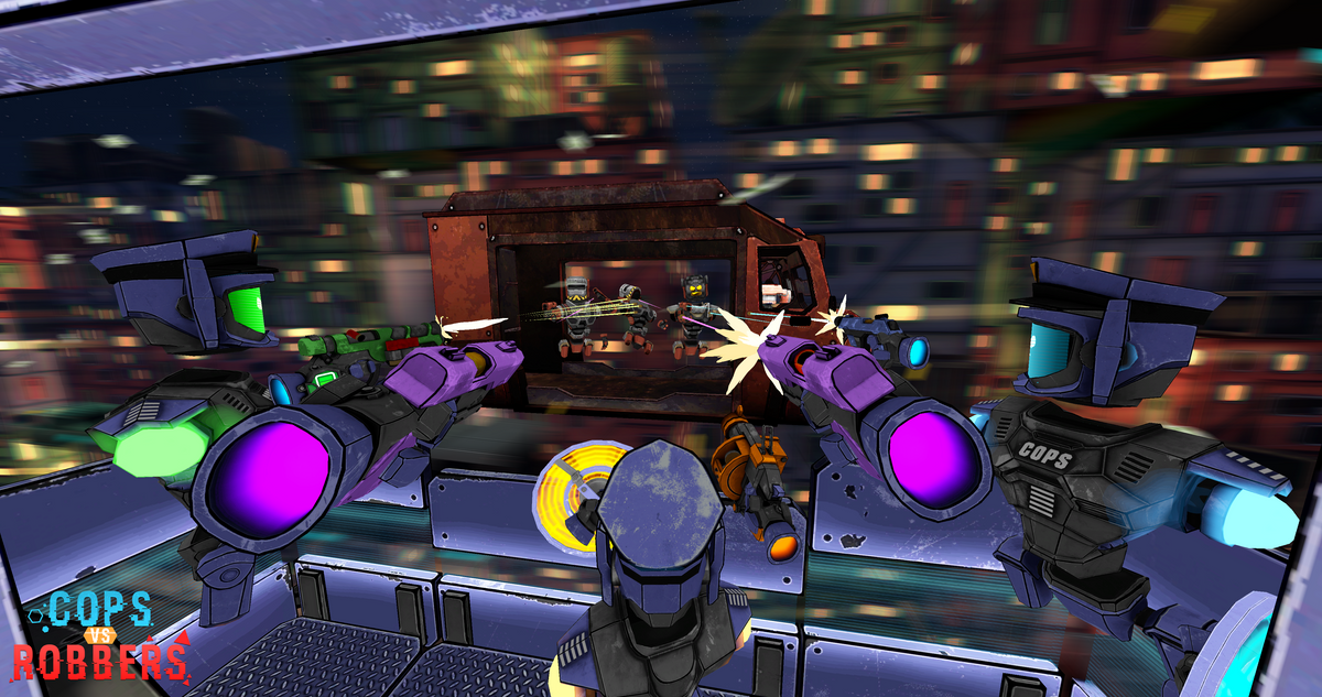 Cops vs Robbers virtual reality game promotional screenshot