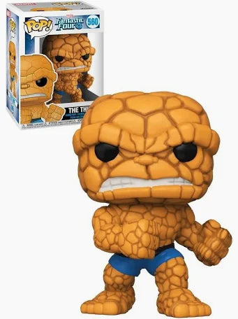Funko Pop! vinyl figure of The Thing from Fantastic Four with packaging in the background