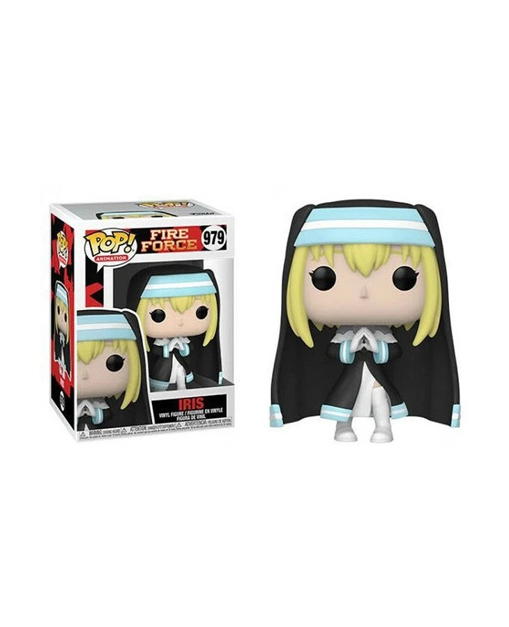 Funko Pop! vinyl figure of Iris from Fire Force with packaging on a white background