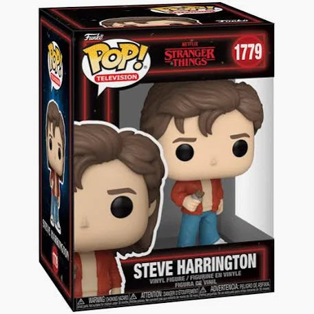 Funko Pop! vinyl figure packaging of Steve Harrington from Stranger Things