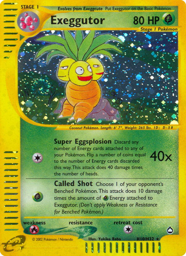 Exeggutor H10/147 — Pokémon Aquapolis