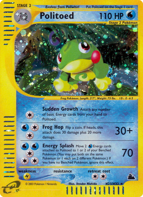 Politoed H23/H32 — Pokémon Skyridge