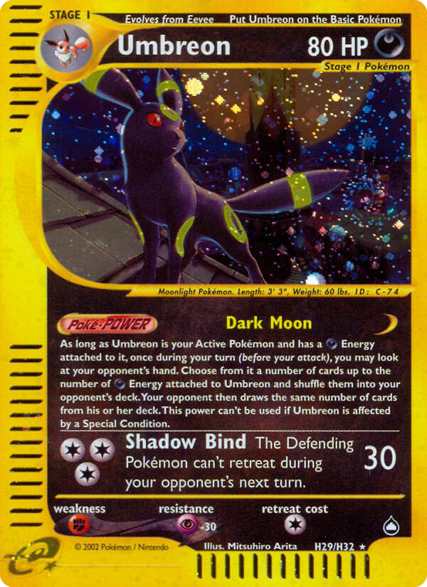 Umbreon H29/147 — Pokémon Aquapolis