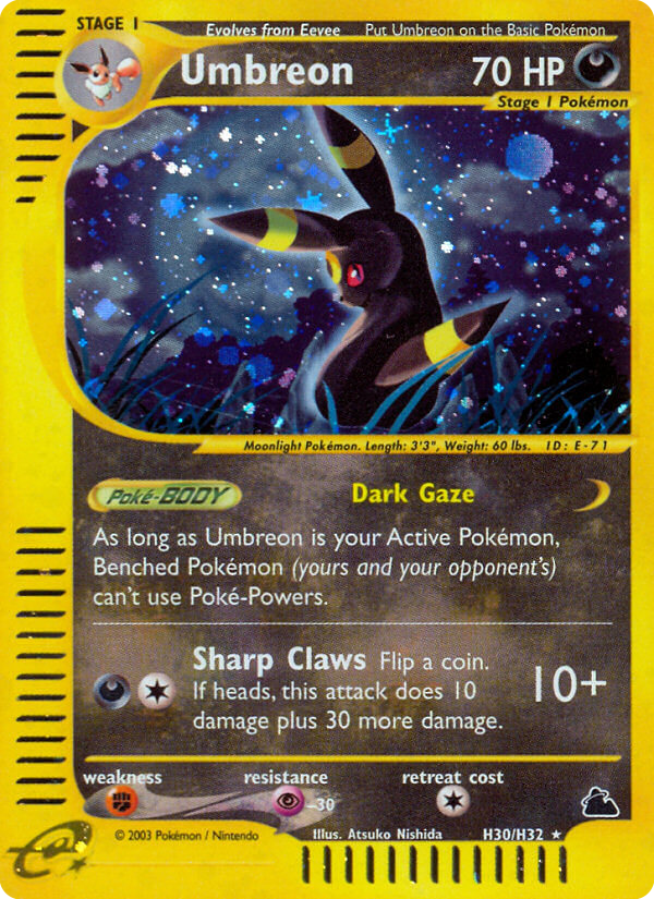 Umbreon H30/H32 — Pokémon Skyridge