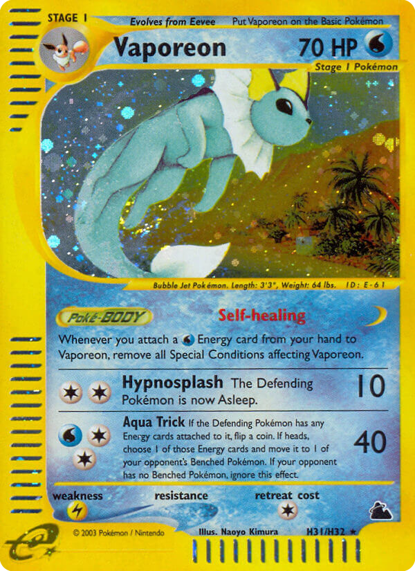 Vaporeon H31/H32 — Pokémon Skyridge