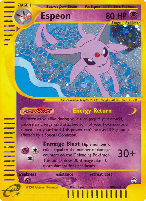 Espeon H9/147 — Pokémon Aquapolis