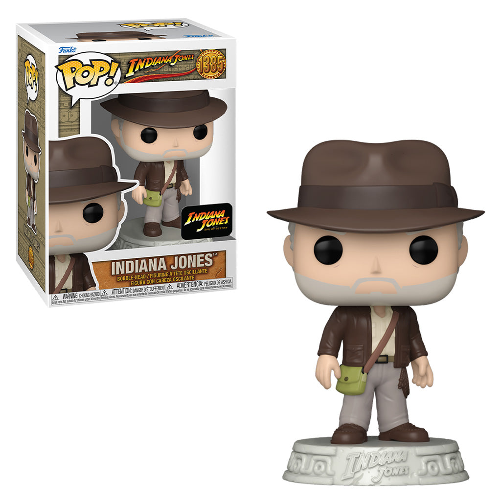 Funko Pop! Indiana Jones figure with packaging on a white background