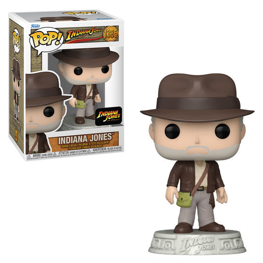 Funko Pop! Indiana Jones figure with packaging on a white background