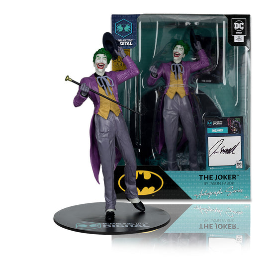 Action figure of The Joker from DC Comics with packaging