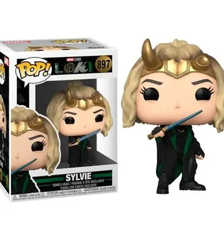 Funko Pop! vinyl figure of Sylvie from Marvel's Loki with packaging