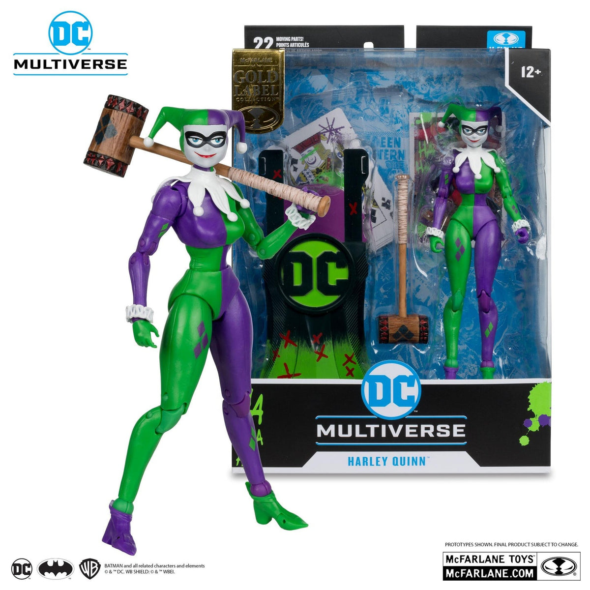 DC Multiverse Harley Quinn Jokerized Gold Label 18 cm Figure