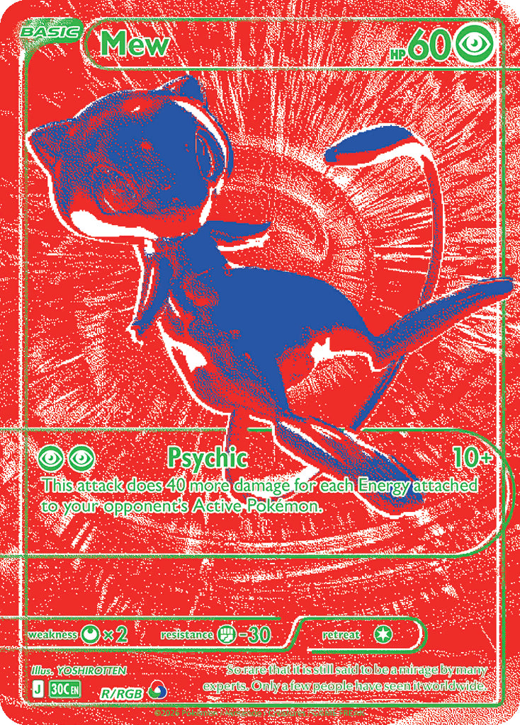 Mew R/RGB — Pokémon 30th Celebration catalogue reference