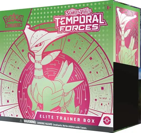 Pokemon Scarlet & Violet Temporal Forces Elite Trainer Box (Iron Leaves)